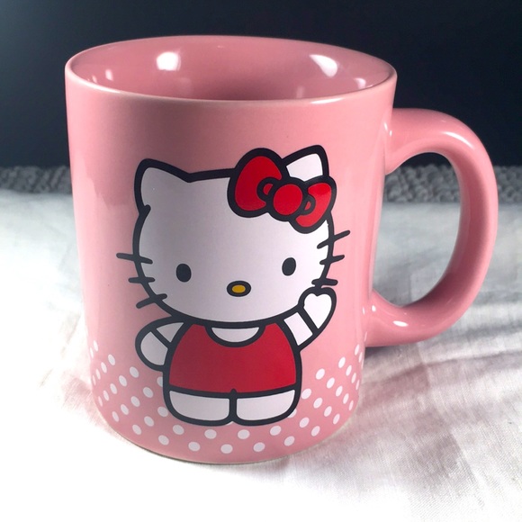 Hello Kitty Dining Rare Vintage Hello Kitty Coffee Mug Pink Cat Mom